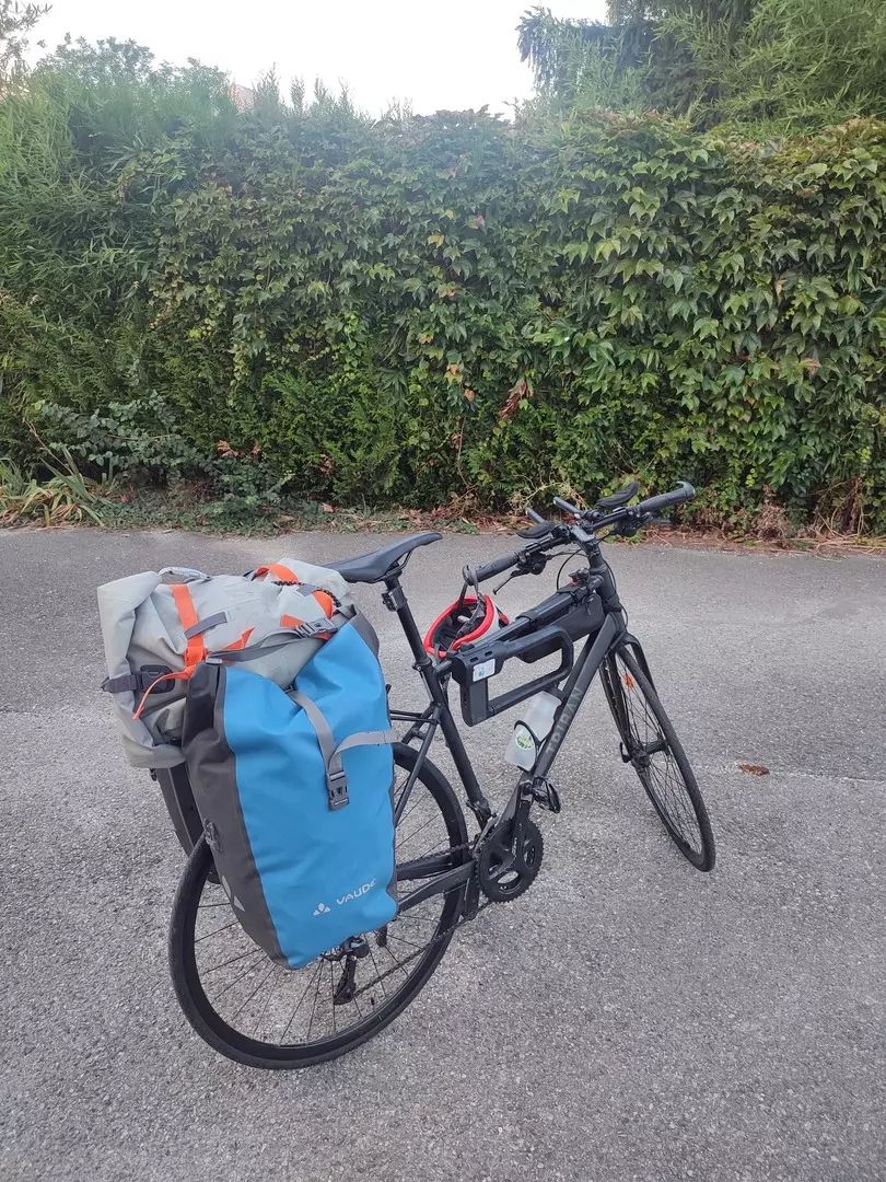 Vélo chargé pour le vélo grimpe - 22.2kg de chargement - Bike packing