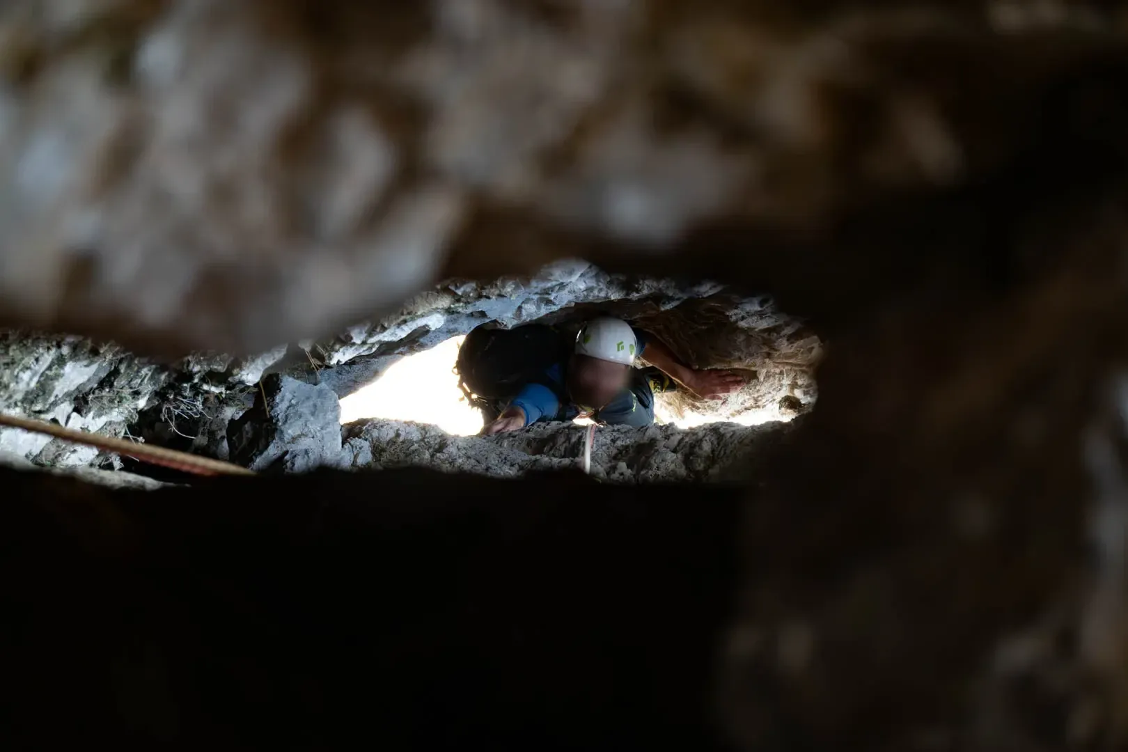 Renfougne dans la grotte d'Ecole Buissonnières à Presles