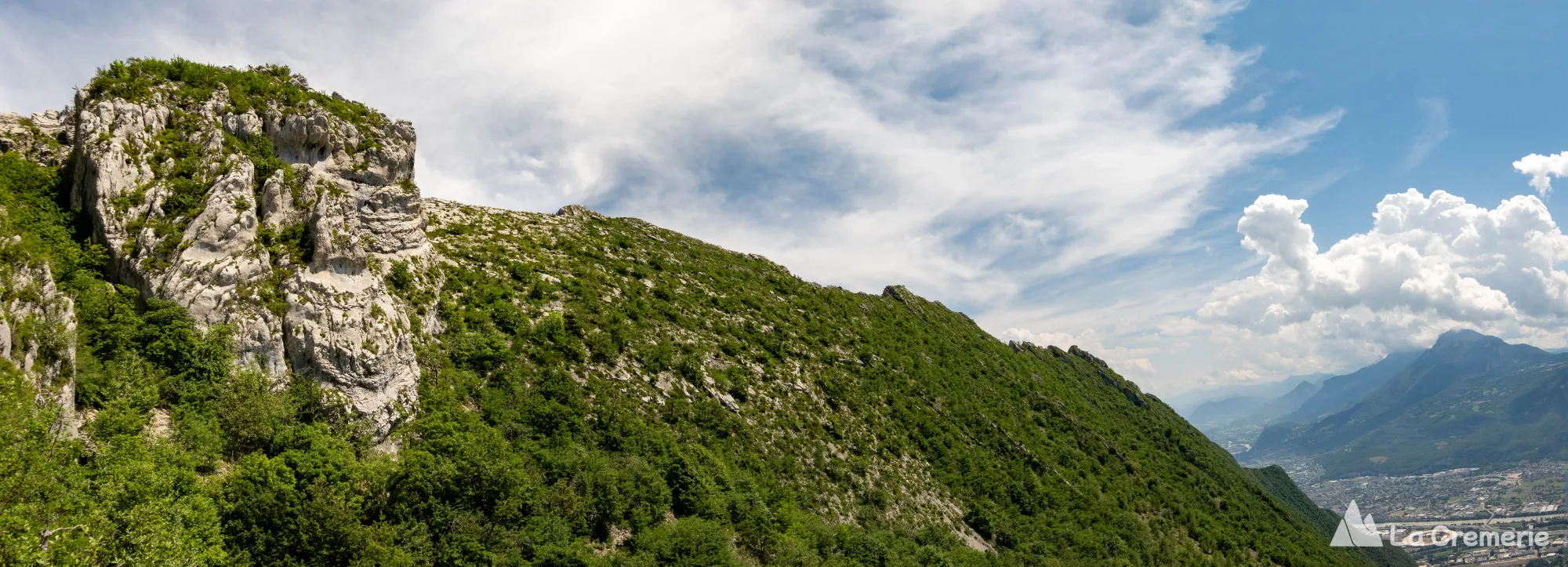 Les arêtes du Néron avec le ravin Ulrich en Isère