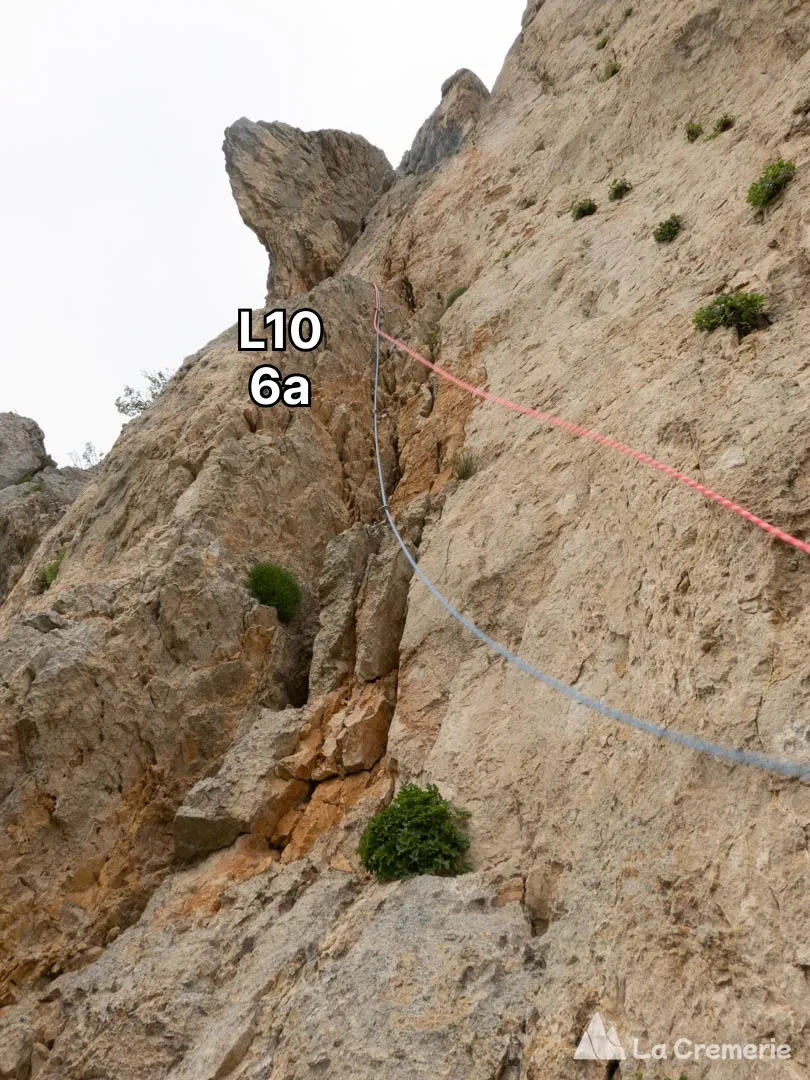 Voie du Levant TD 6b+>5c P2 - Archiane