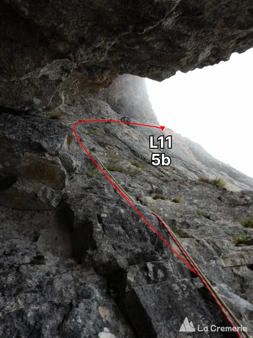 Les Diables TD+ 6a+>5c A1 P2 - Mont Aiguille