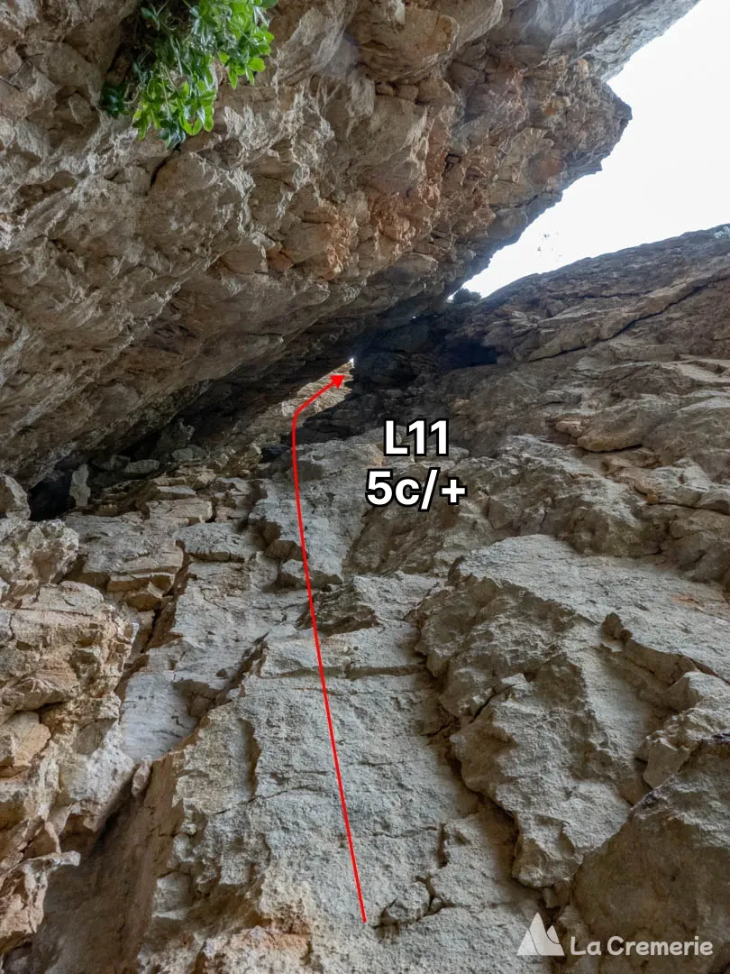 Voie du Levant TD 6b+>5c P2 - Archiane