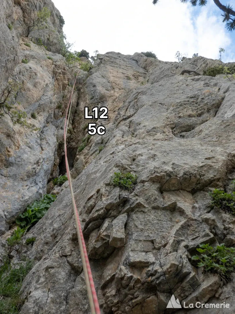 Voie du Levant TD 6b+>5c P2 - Archiane