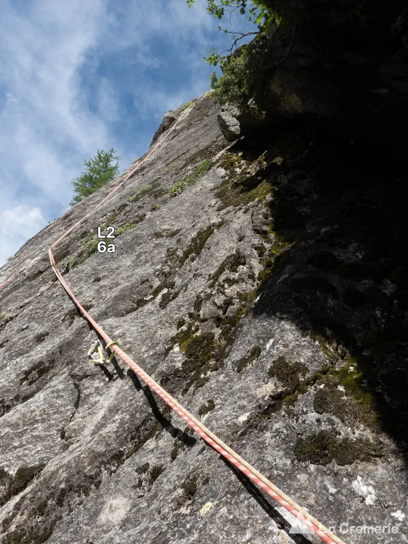 La Nocturne TD+ 6a>5c P2 - Plan des Durs - Ailefroide