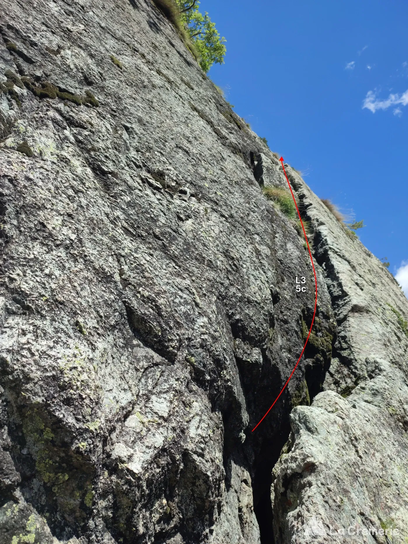 La voie des maîtres ED- 6c+>6b P1 - Palavar - Ailefroide