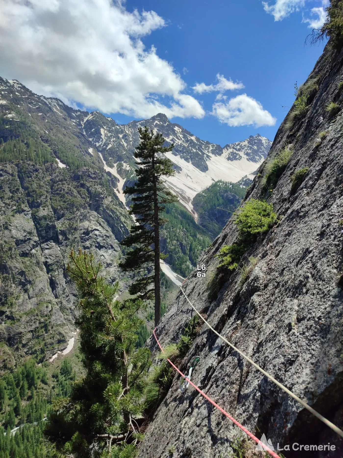 La voie des maîtres ED- 6c+>6b P1 - Palavar - Ailefroide