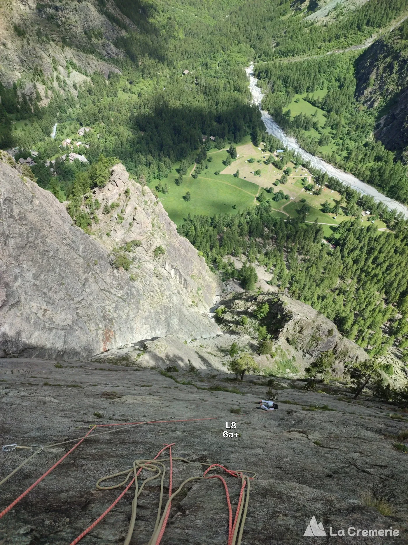 La voie des maîtres ED- 6c+>6b P1 - Palavar - Ailefroide