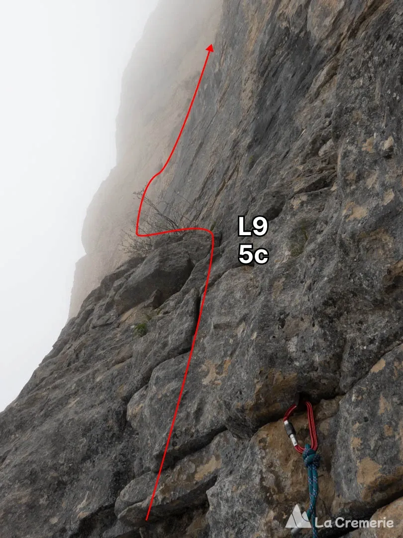 Les Diables TD+ 6a+>5c A1 P2 - Mont Aiguille