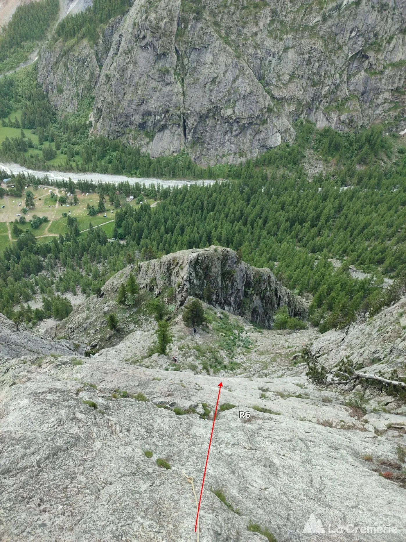 La voie des maîtres ED- 6c+>6b P1 - Palavar - Ailefroide