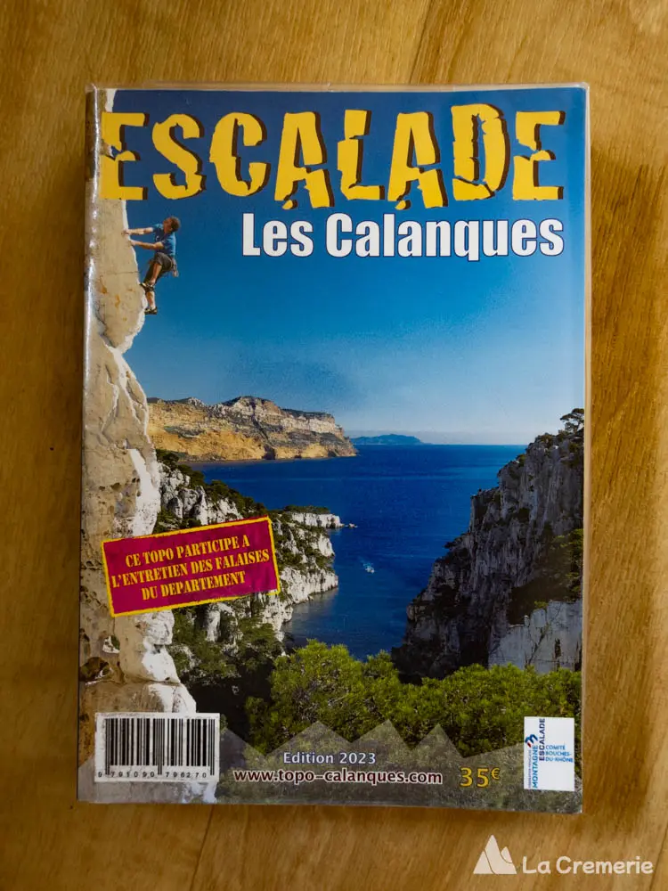 Couverture du topo "Escalade Les Calanques" 