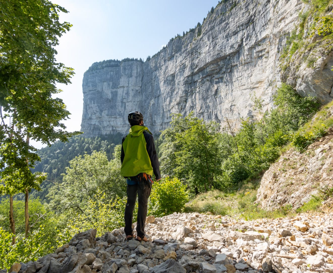 La falaise calcaire de la Sûre en Vercors