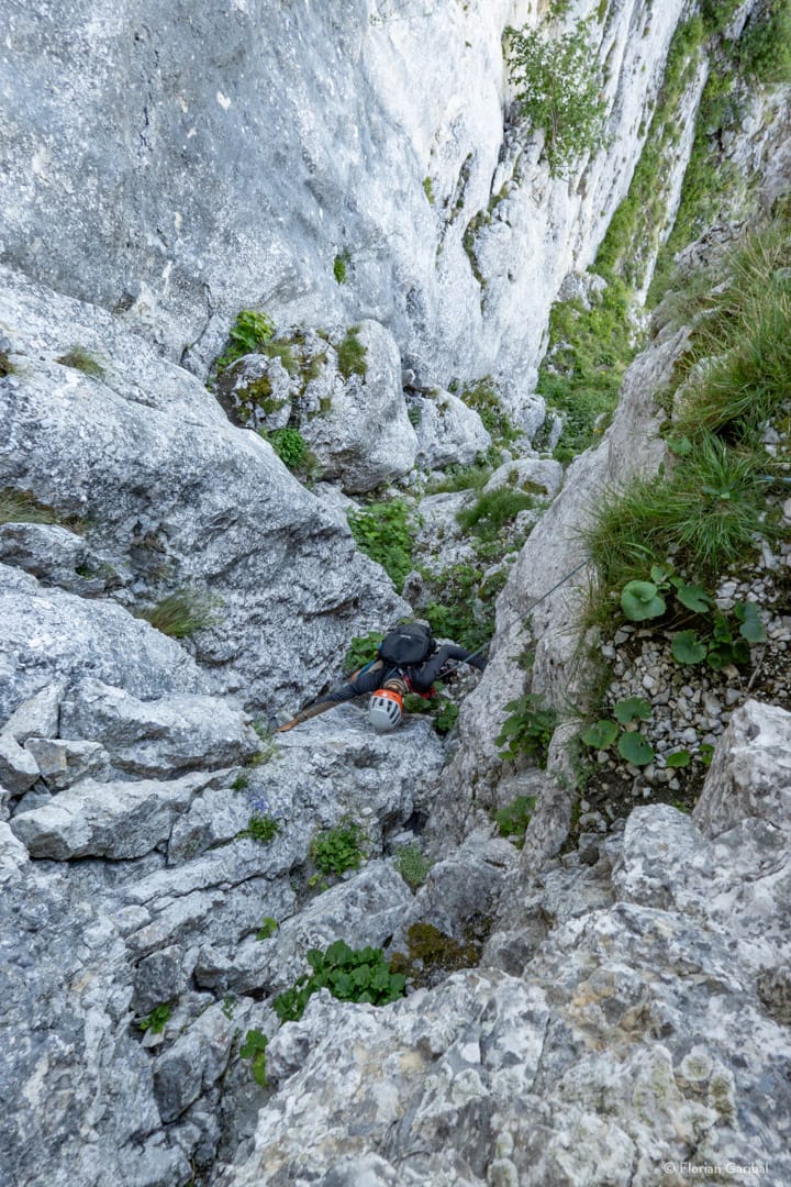 Voie Saillet à la Sûre en Vercors